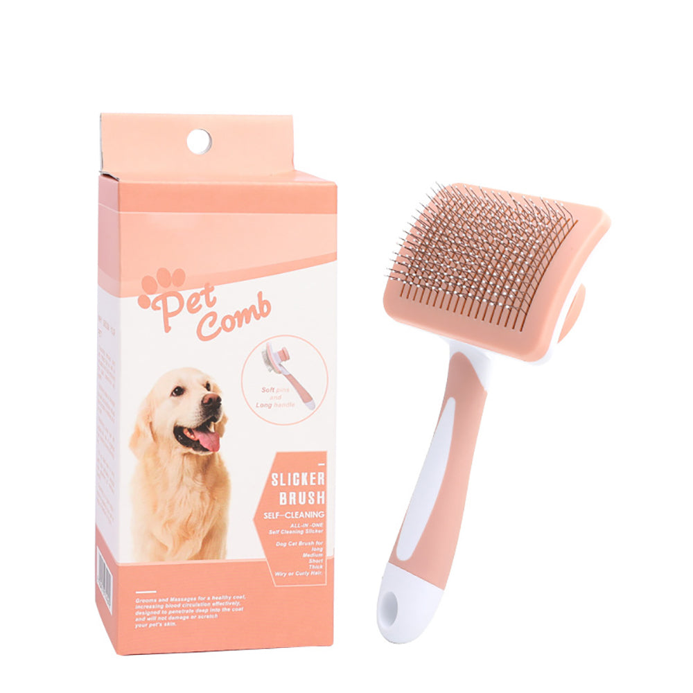 Gentle Self-Cleaning Brush for Dogs and Cats