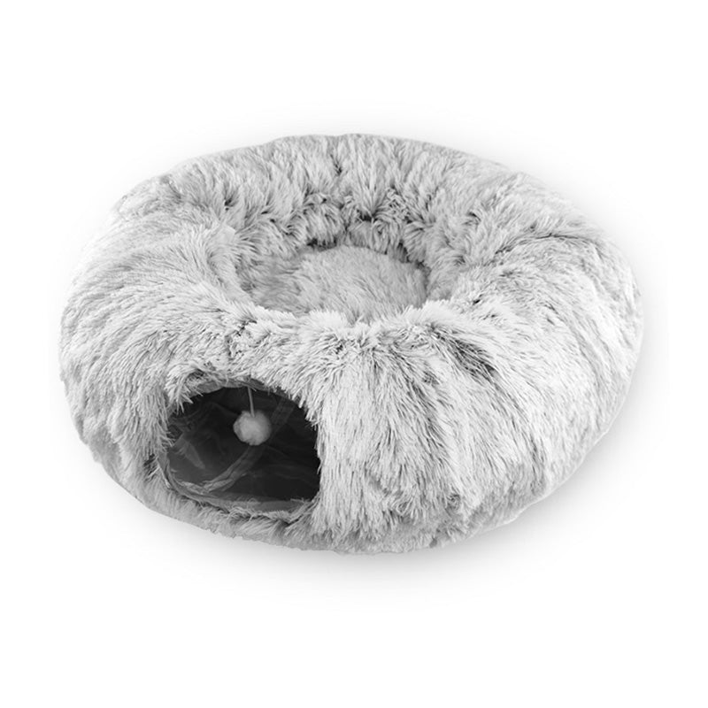 Warm Donut Tunnel Bed for Happy Indoor Cats