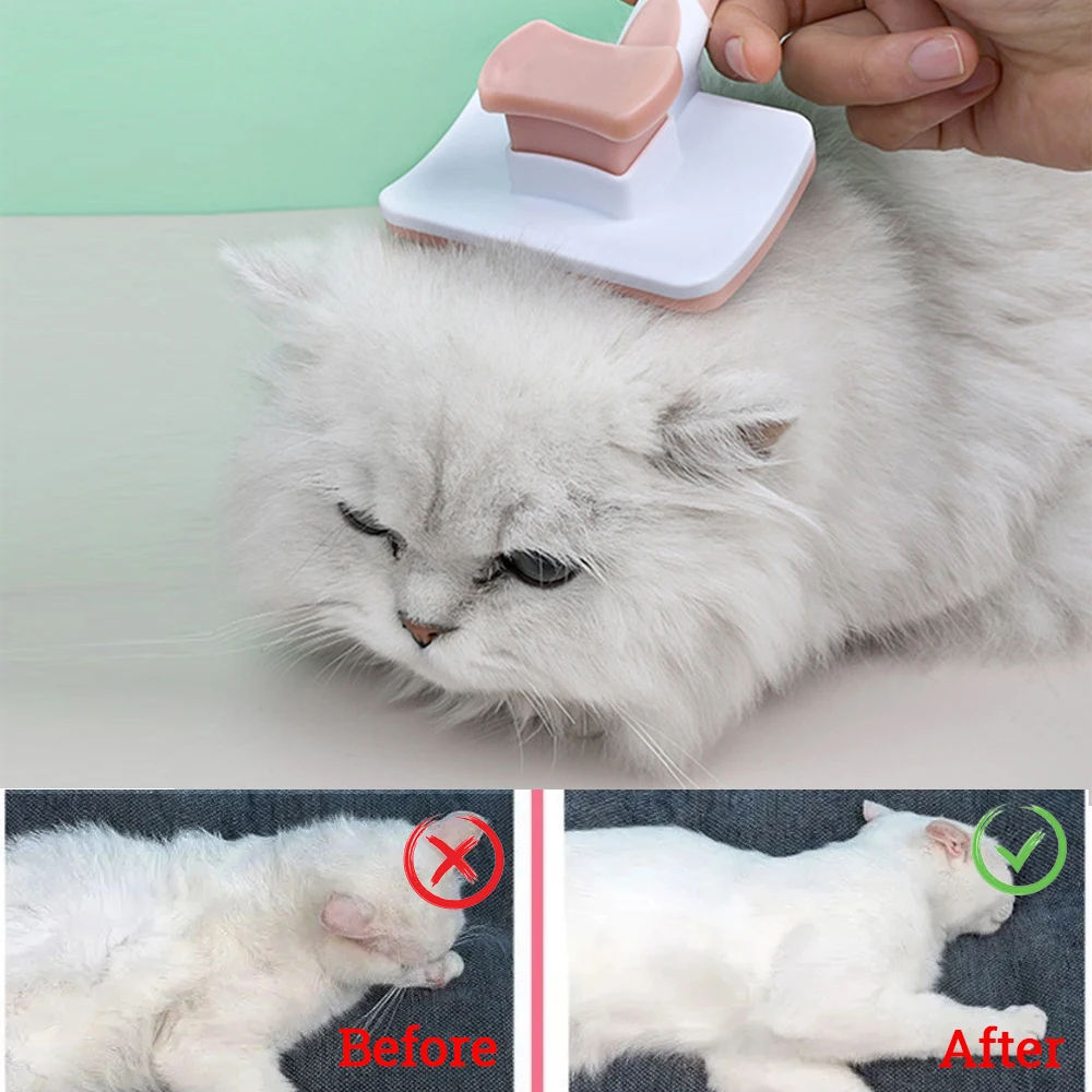 Gentle Self-Cleaning Brush for Dogs and Cats