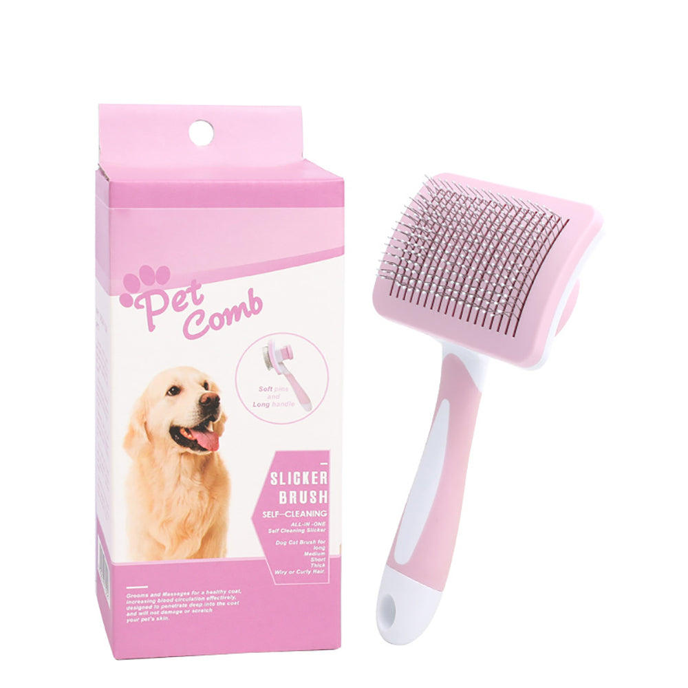 Gentle Self-Cleaning Brush for Dogs and Cats