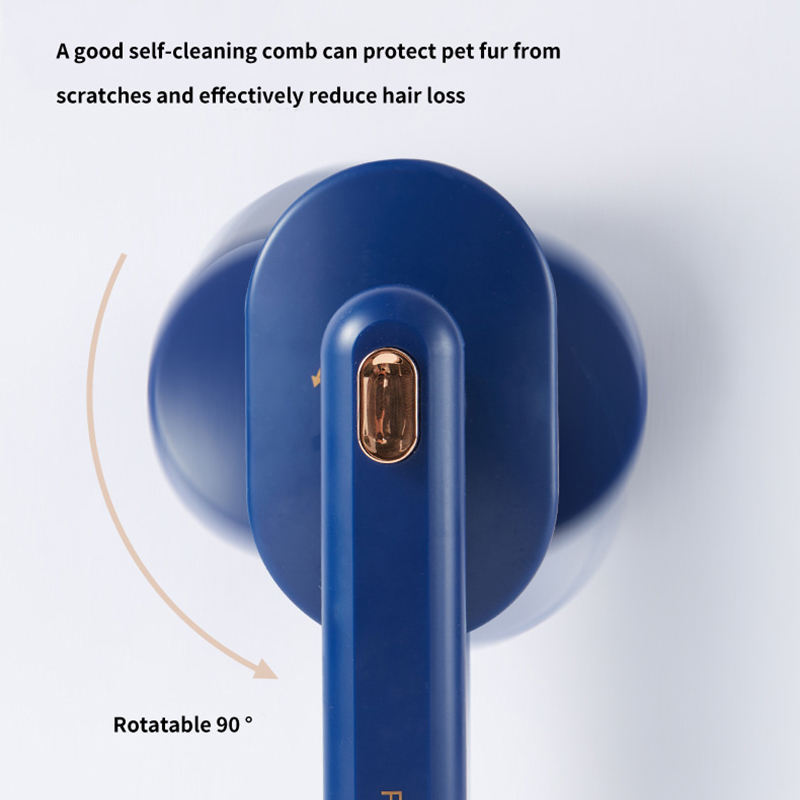 Gentle Pet Hair Brush with One-Click Cleaning